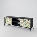 PALM SPRING 2-Door TV Stand in Black Finish
