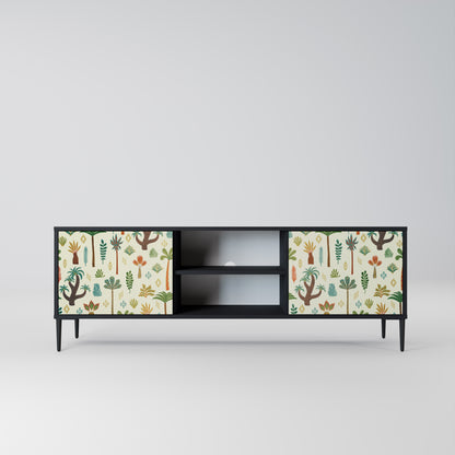 PALM SPRING 2-dörrars TV-bänk i svart finish