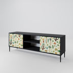 PALM SPRING 2-Door TV Stand in Black Finish