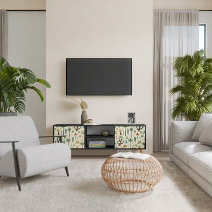 PALM SPRING 2-dörrars TV-bänk i svart finish