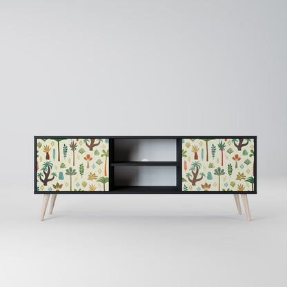 PALM SPRING 2-dörrars TV-bänk i svart finish