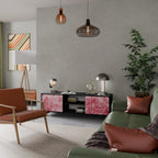 SWEET TROPICS 2-Door TV Stand in Black Finish