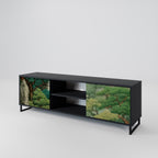 VERDURE ABYSS 2-Door TV Stand in Black Finish