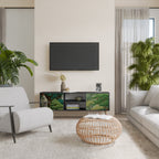 VERDURE ABYSS 2-Door TV Stand in Black Finish