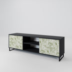 FENNEL BALDACHIN 2-Door TV Stand in Black Finish