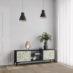 FENNEL BALDACHIN 2-Door TV Stand in Black Finish