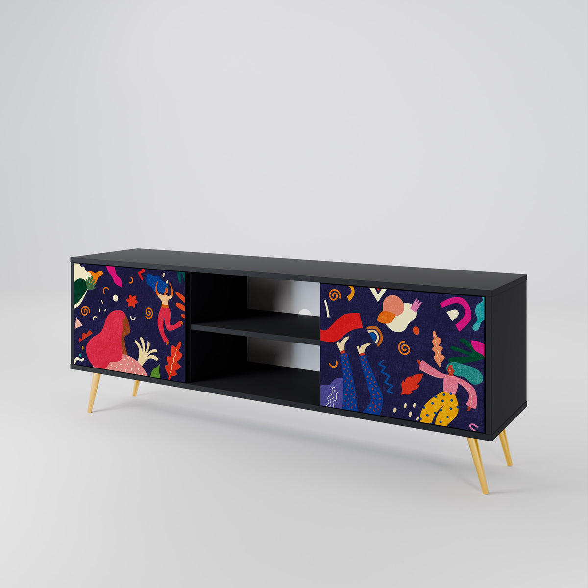 FESTIVE PLEASURES 2-Door TV Cabinet