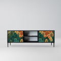 AUTUMN KALEIDOSCOPE 2-Door TV Stand in Black Finish