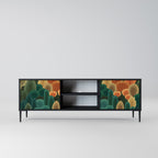 AUTUMN KALEIDOSCOPE 2-Door TV Stand in Black Finish