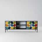 WEIGHTLESS HOURS 2-Door TV Stand in Black Finish