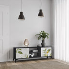 ELEGANT BOTANICS 2-Door TV Stand in Black Finish
