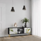 ELEGANT BOTANICS 2-Door TV Stand in Black Finish