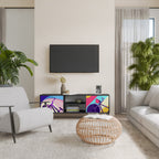 BIKE DREAMS 2-Door TV Stand in Black Finish