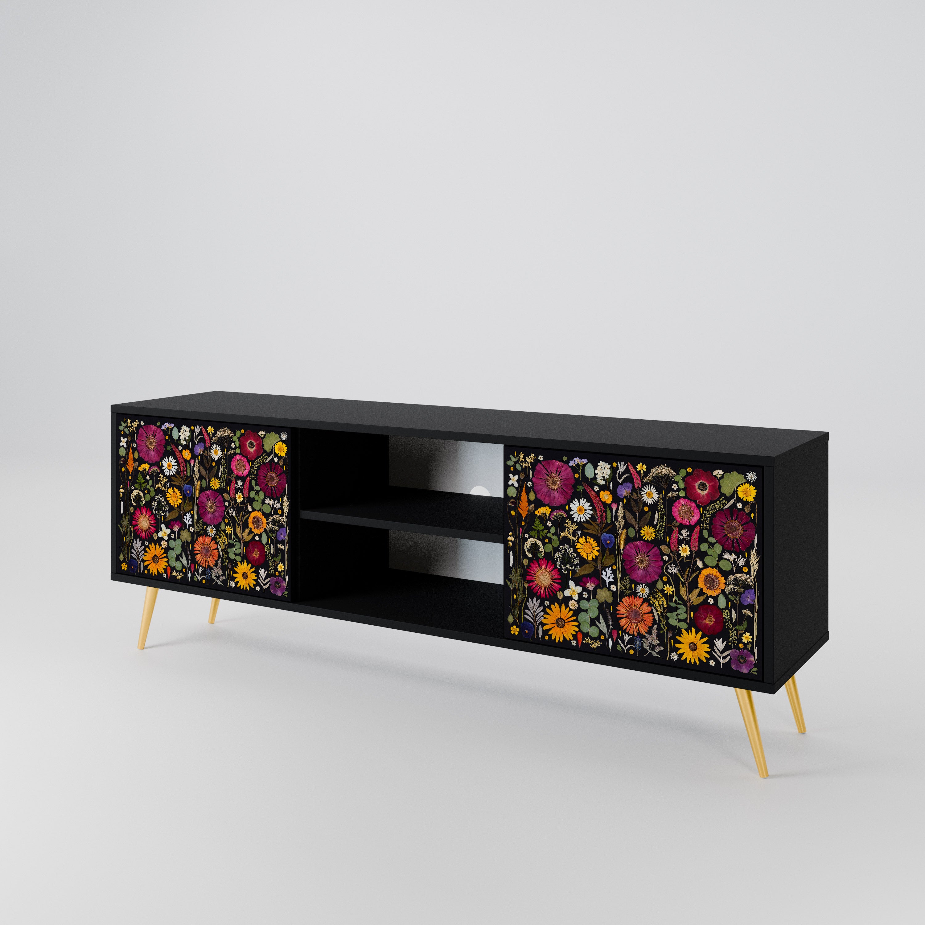 MIDNIGHT GARDEN 2-Door TV Cabinet