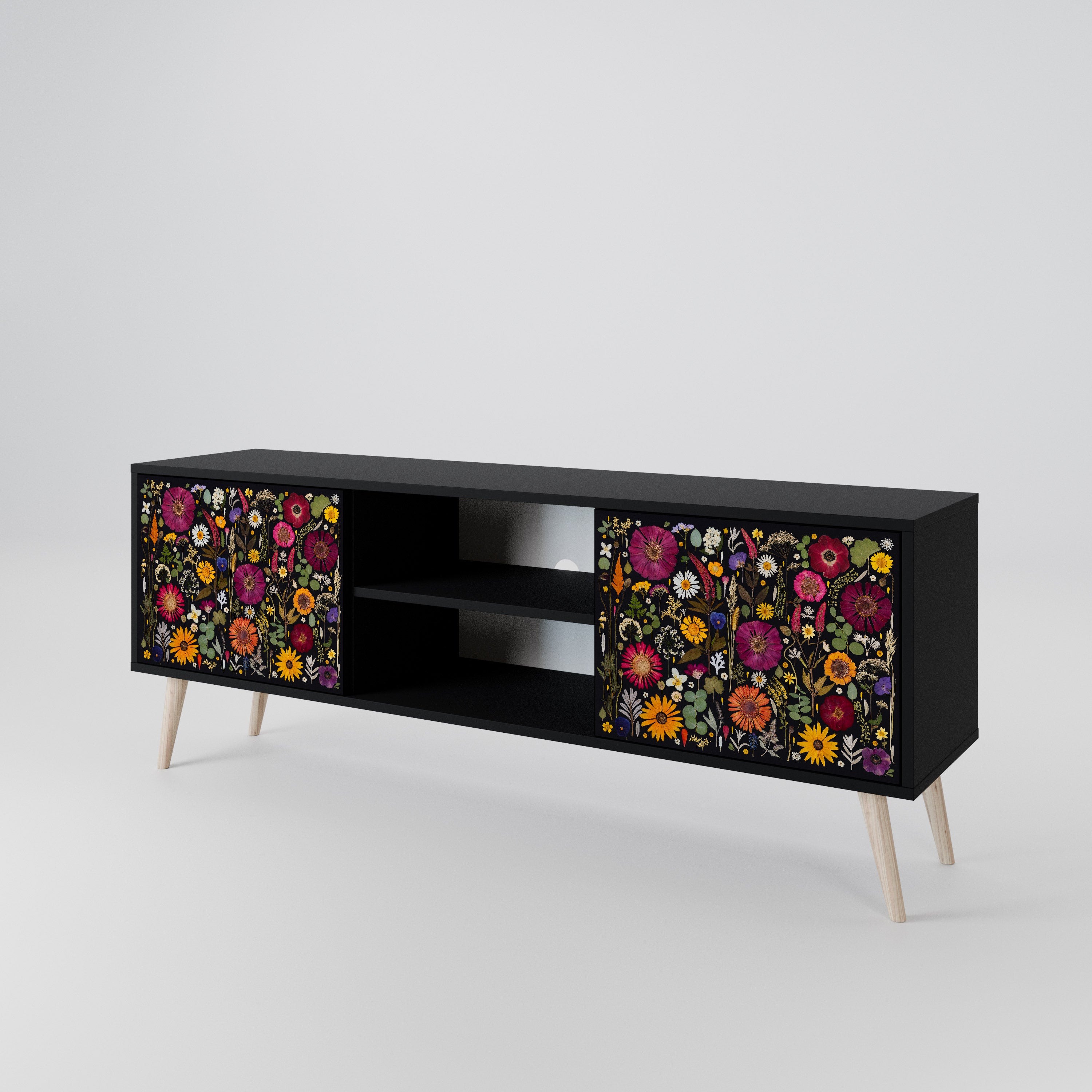 MIDNIGHT GARDEN 2-Door TV Cabinet