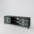 DIMENSION DELIGHTS 2-Door TV Stand in Black Finish