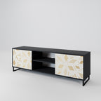 SPOTTED DAZE 2-Door TV Stand in Black Finish
