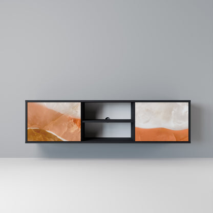SANDHILLS SPLENDOR 2-dörrars TV-bänk i svart finish