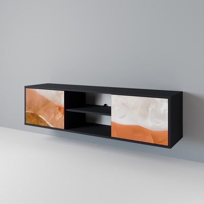 SANDHILLS SPLENDOR 2-dörrars TV-bänk i svart finish