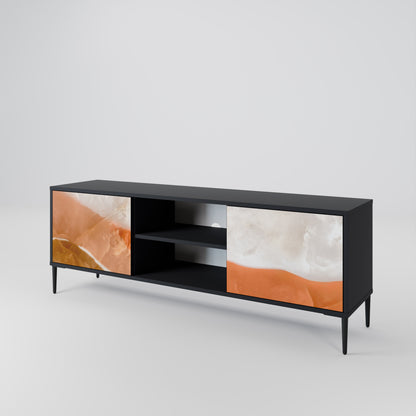 SANDHILLS SPLENDOR 2-dörrars TV-bänk i svart finish