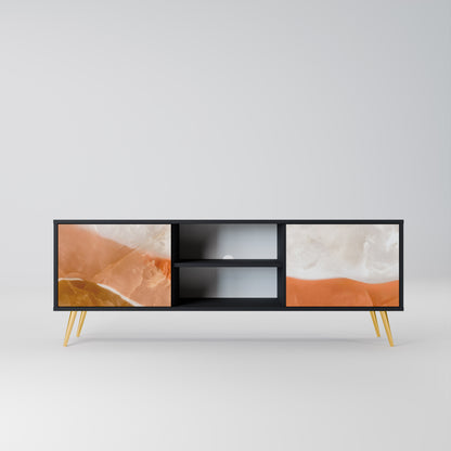 SANDHILLS SPLENDOR 2-dörrars TV-bänk i svart finish