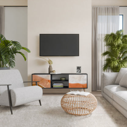 SANDHILLS SPLENDOR 2-dörrars TV-bänk i svart finish