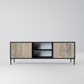 SCREEN ERROR 2-Door TV Stand in Black Finish