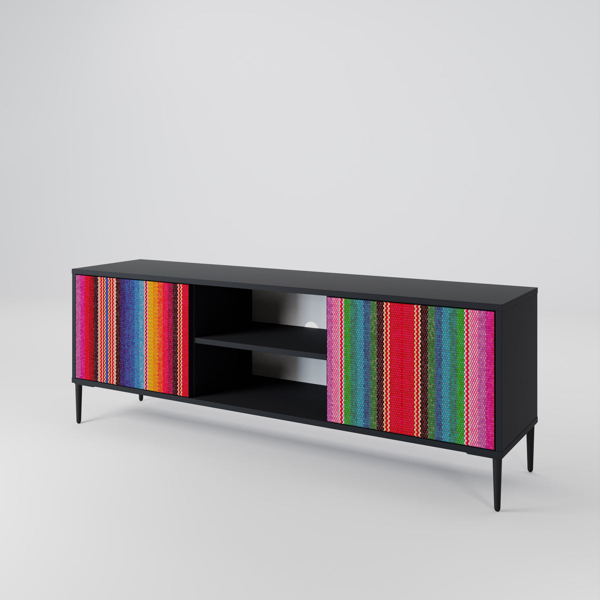 ETHNIC MEXICAN 2-Door TV Cabinet
