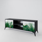 EXPENSIVE NATURE 2-Door TV Stand in Black Finish