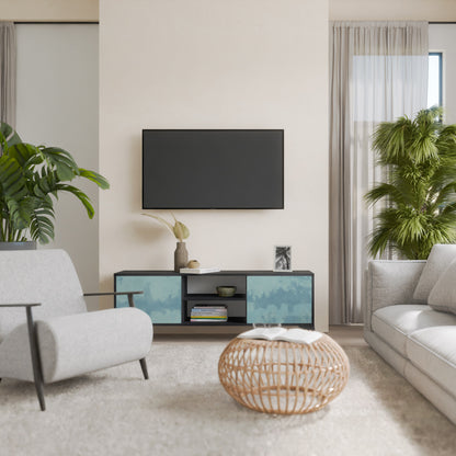 SKY WASH TV-bänk med 2 dörrar i svart finish