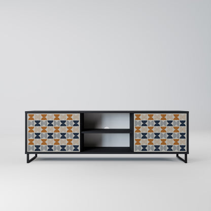 REFLECTION RANGE TV-bänk med 2 dörrar i svart finish