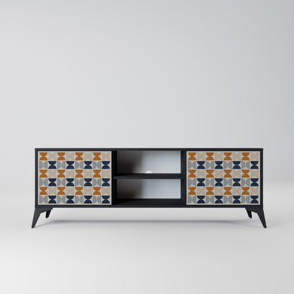 REFLECTION RANGE TV-bänk med 2 dörrar i svart finish