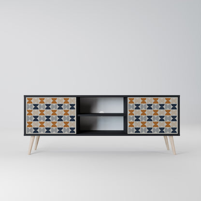 REFLECTION RANGE TV-bänk med 2 dörrar i svart finish