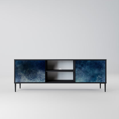 CELESTIAL FALL 2-dörrars TV-bänk i svart finish
