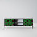 FUNKY SPOTS 2-Door TV Stand in Black Finish