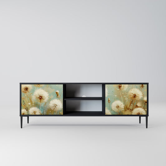 DREAMY MEADOW 2-dörrars TV-bänk i svart finish