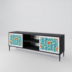 BE THE CHANGE 2-Door TV Stand in Black Finish