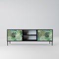 SUCCULENT CLUSTER 2-Door TV Stand in Black Finish