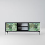 SUCCULENT CLUSTER 2-Door TV Stand in Black Finish