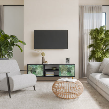 SUCCULENT CLUSTER 2-dörrars TV-bänk i svart finish