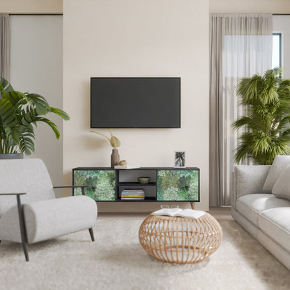 SUCCULENT CLUSTER 2-dörrars TV-bänk i svart finish