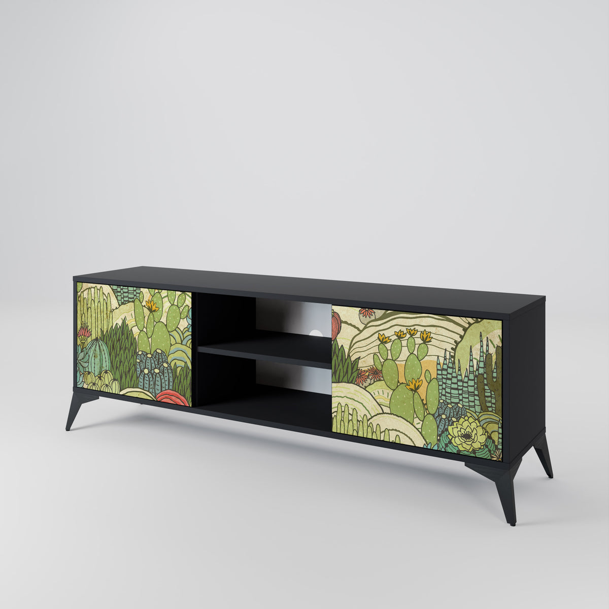 SUCCULENTS KALEIDOSCOPE 2-Door TV Cabinet
