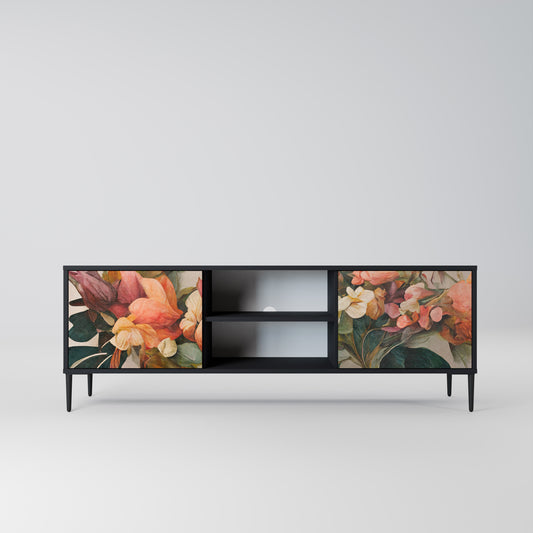 STYLISH BEAUTY 2-dörrars TV-bänk i svart finish