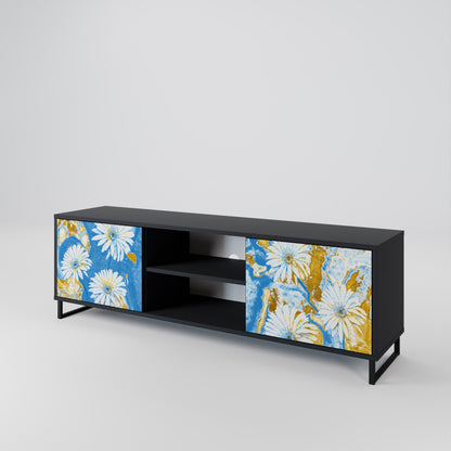 DAISY LUXE 2-dörrars TV-bänk i svart finish