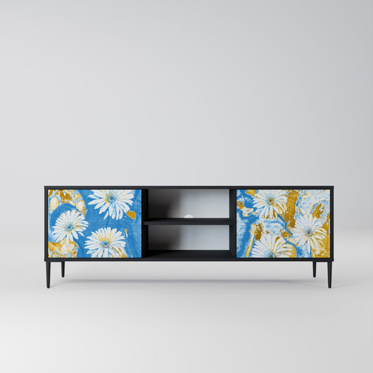 DAISY LUXE 2-dörrars TV-bänk i svart finish