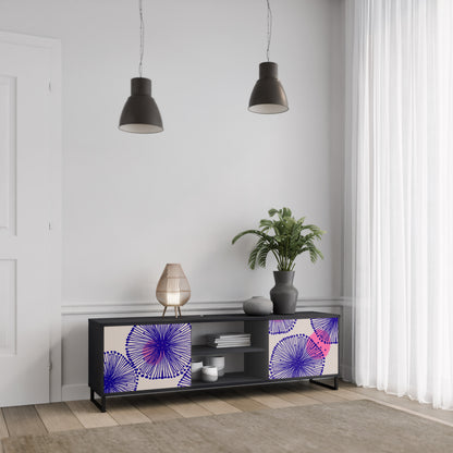 MAGIC NATURE 2-dörrars TV-bänk i svart finish