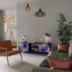 MAGIC NATURE 2-Door TV Stand in Black Finish