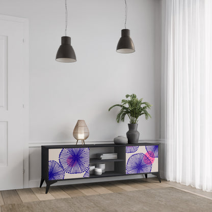 MAGIC NATURE 2-dörrars TV-bänk i svart finish