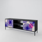 MAGIC NATURE 2-Door TV Stand in Black Finish