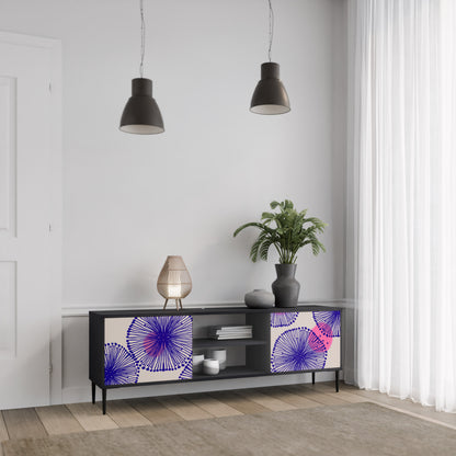 MAGIC NATURE 2-dörrars TV-bänk i svart finish